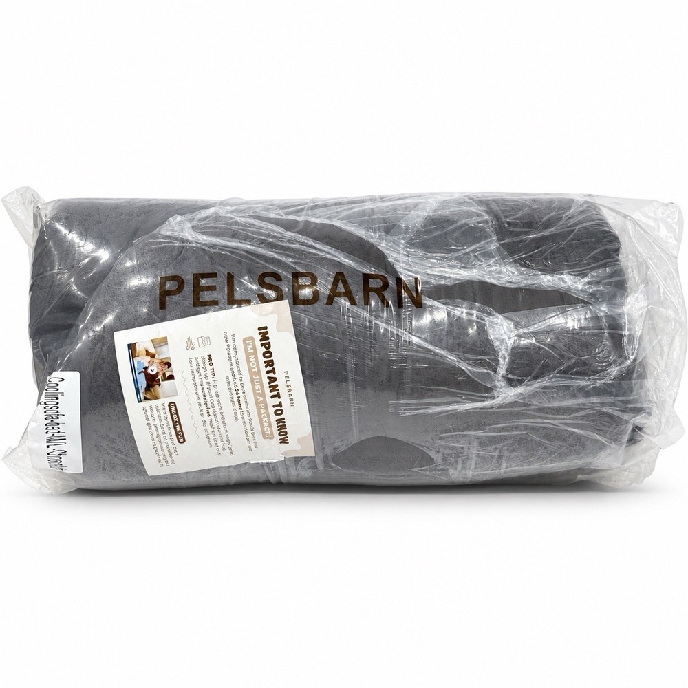 PELSBARN Cooling Sofa Dog Bed M/L Chocolate Brown Bolster Pet Bed New